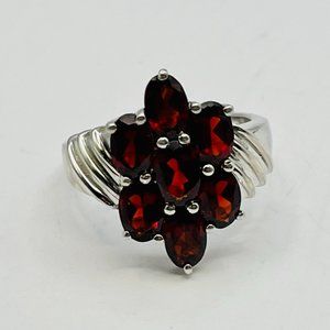 2 carat Sterling Silver & Rubellite Ring